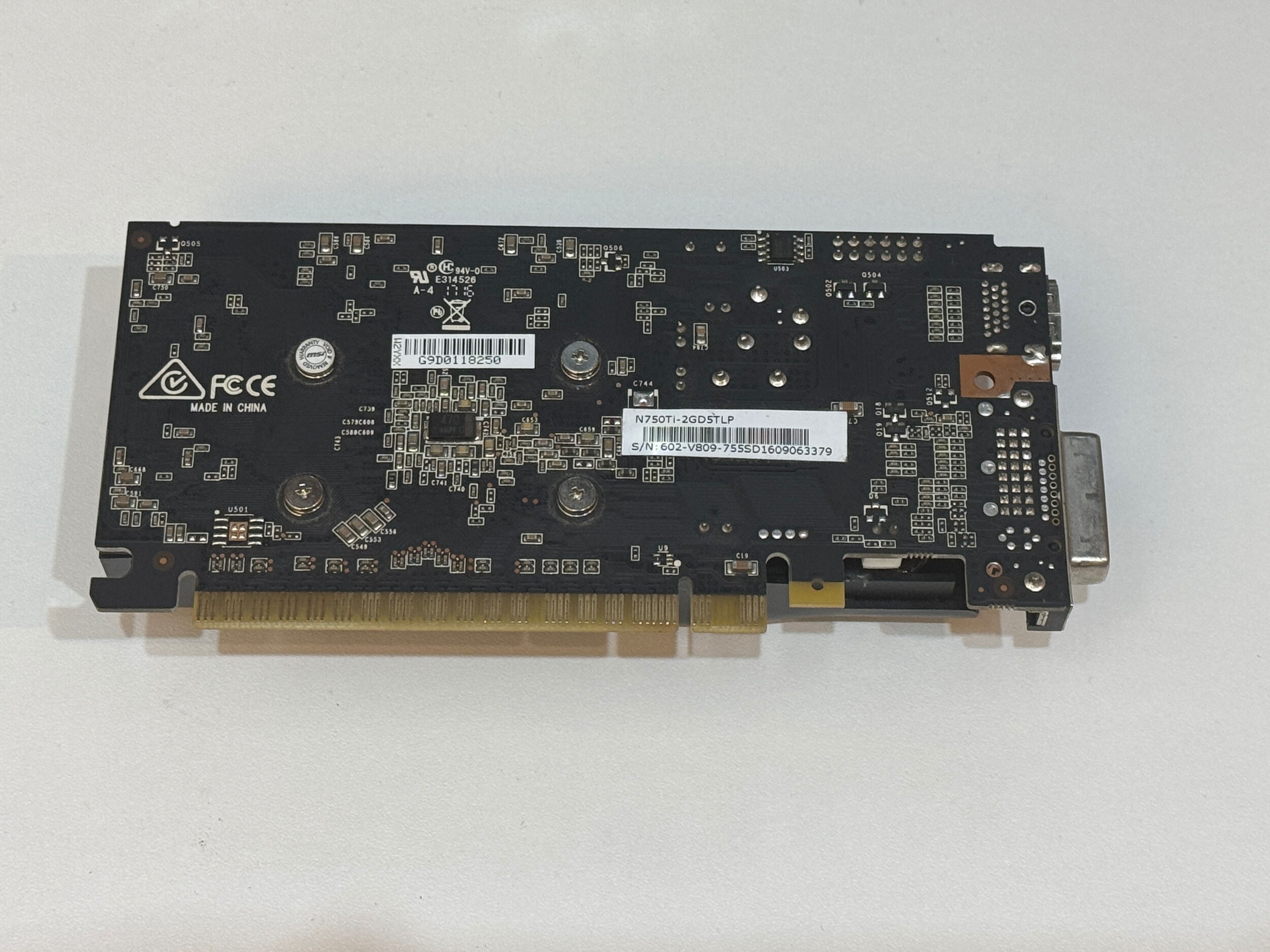 Karta graficzna MSI GeForce GTX 750 Ti 2GB Low Profile Dual Fan