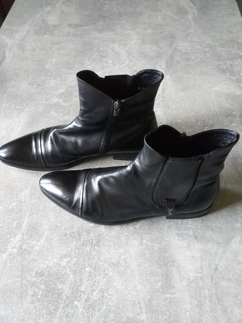 Czarne męskie buty Włoskie Fabi, rozmiar 40,5