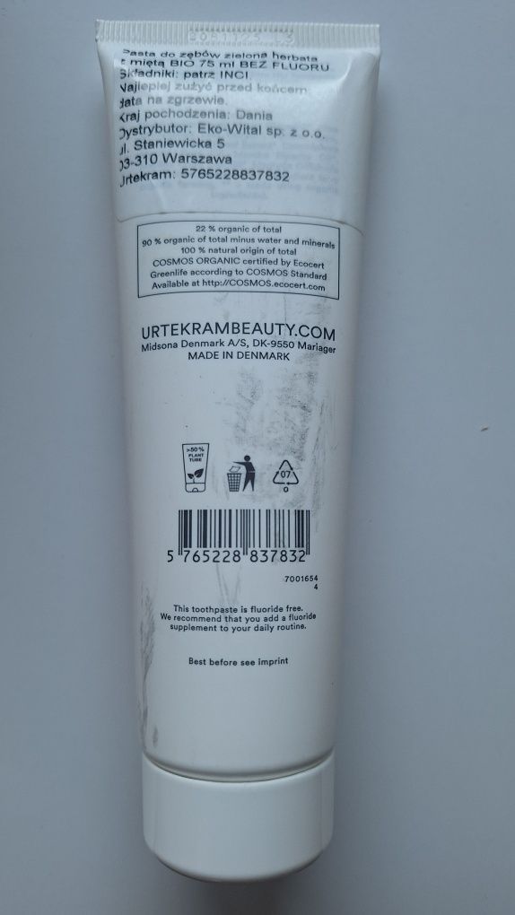 Pasta do zębów Urtekram 75ml