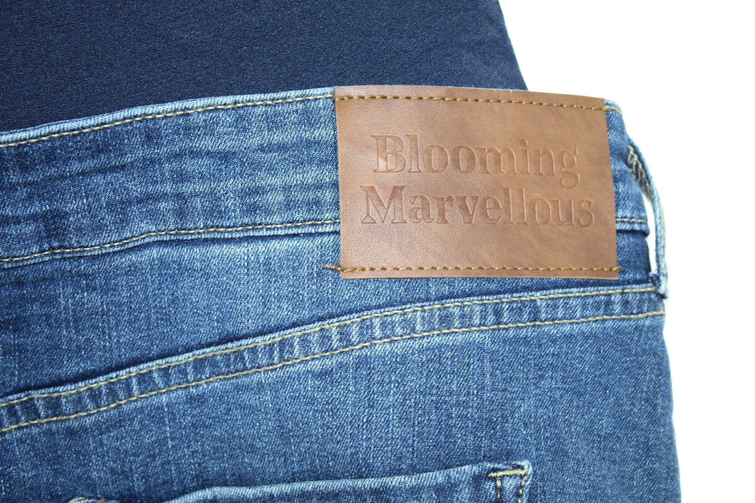 E9 BLOOMING Ciążowa Spódnica Jeans Dziury 40 L