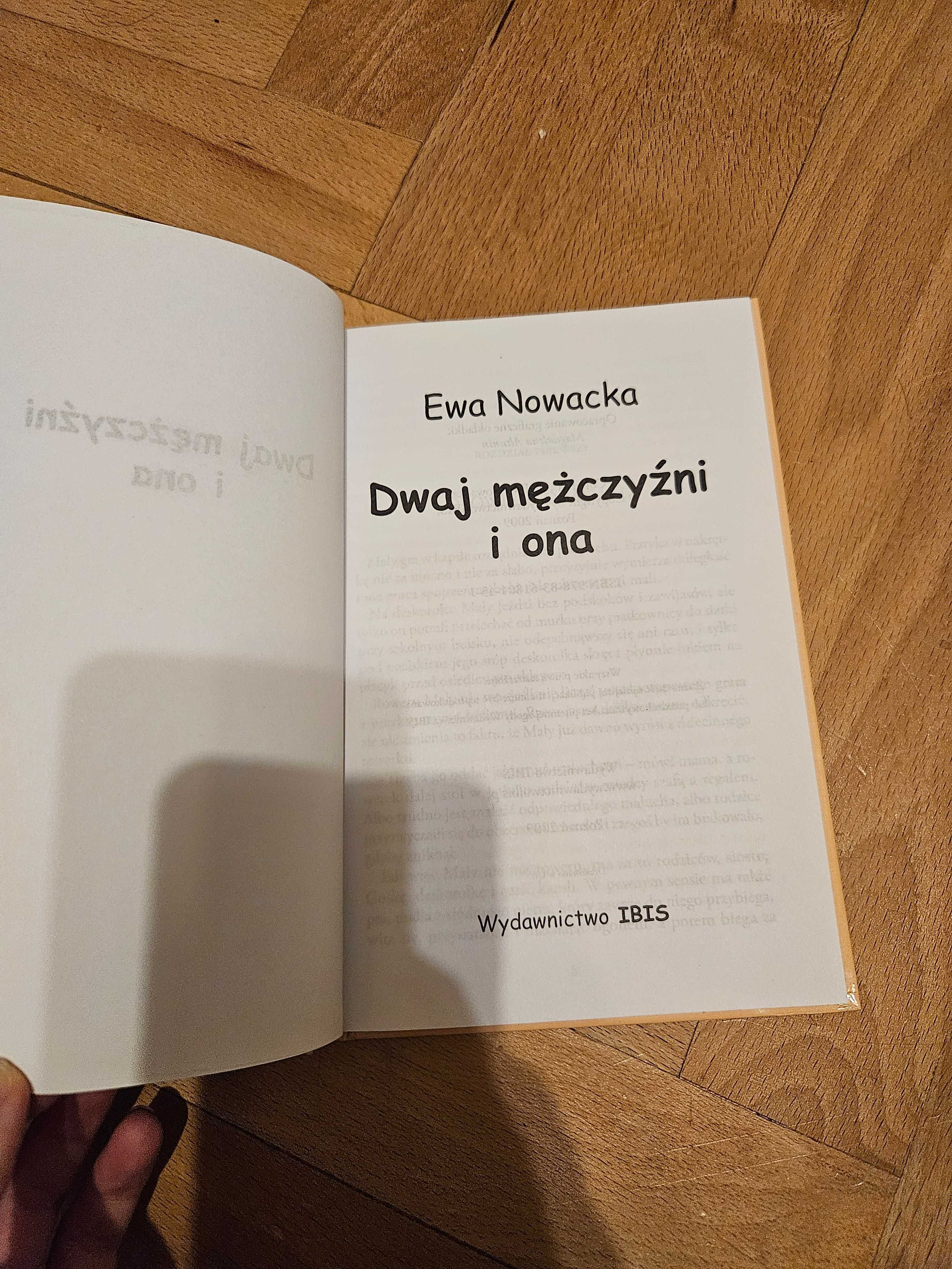 Dwaj mężczyźni i ona Ewa Nowacka Książka