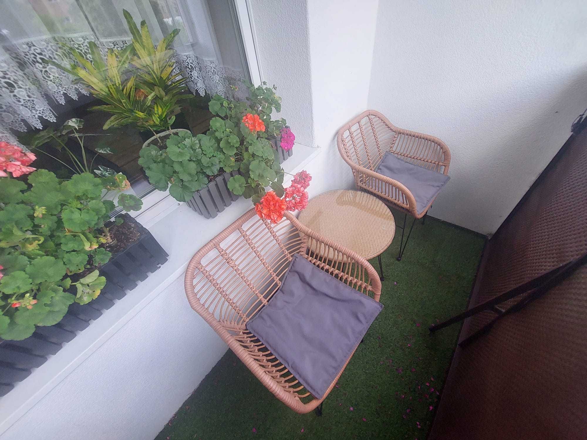 Meble ogrodowe tesso - zestaw na balkon, taras
