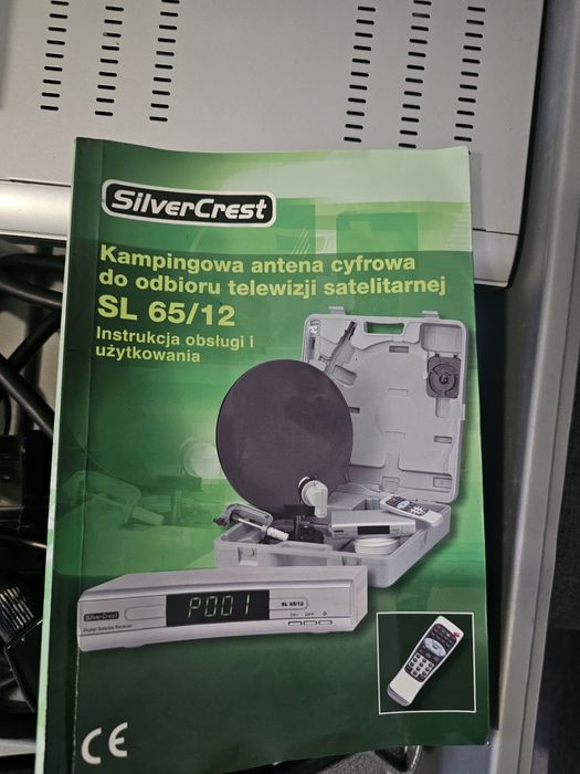 Kampingowa antena cyfrowa do odbioru telewizji satelitarnej