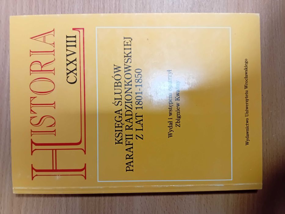 Księga ślubów parafii radzionkowskiej z lat 1801 do 1850