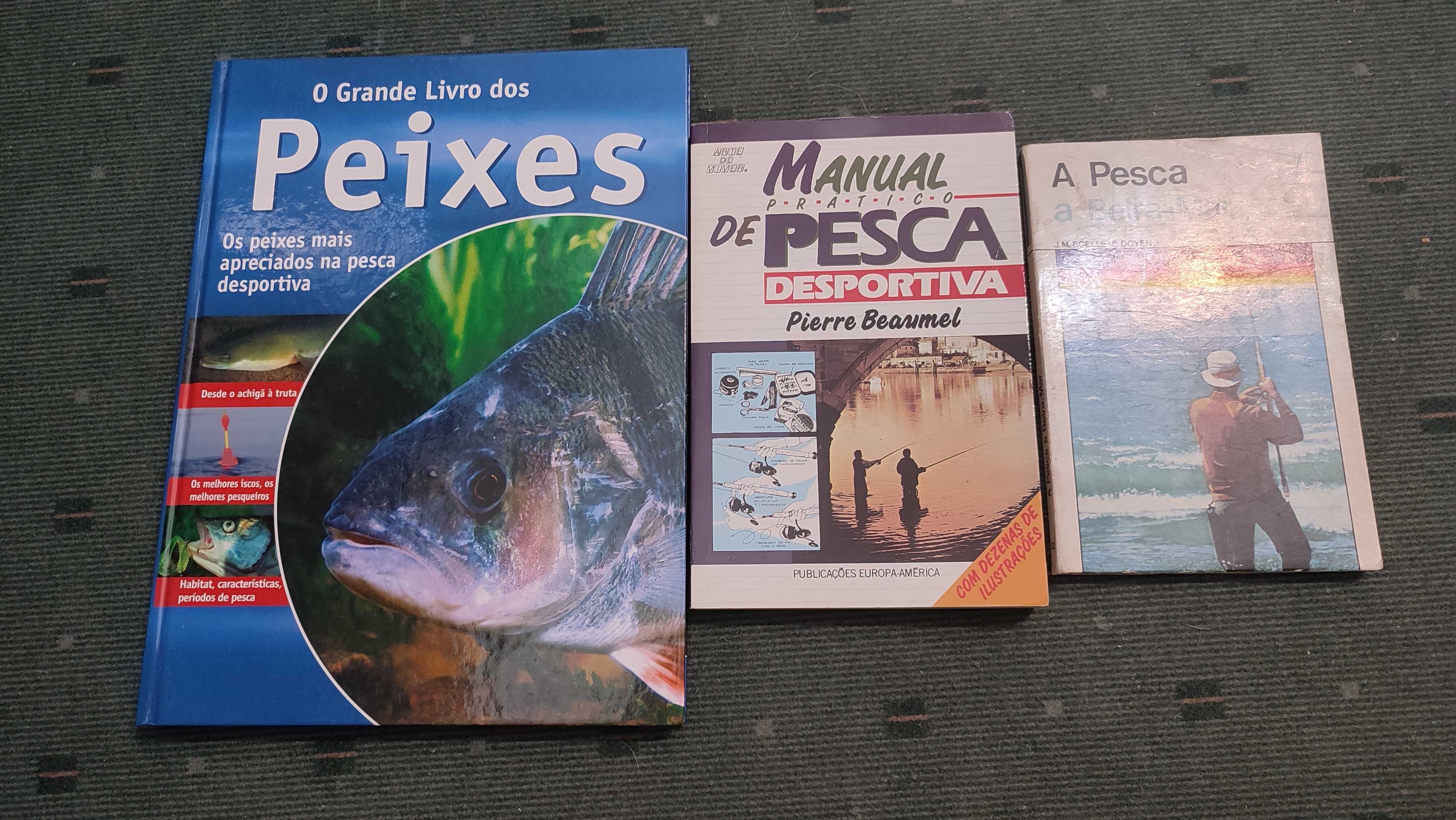 3 livros sobre Pesca