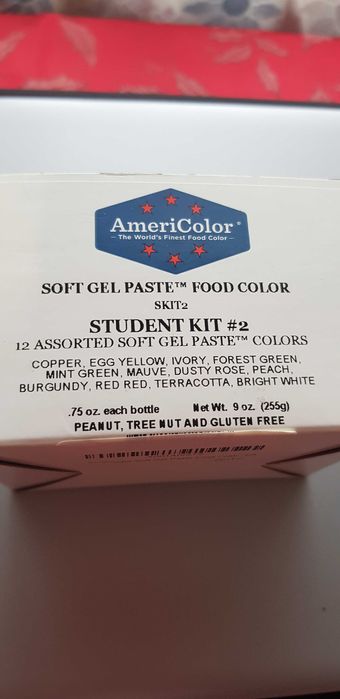 Набір харчових барвників Americolor.  12 кольорів.