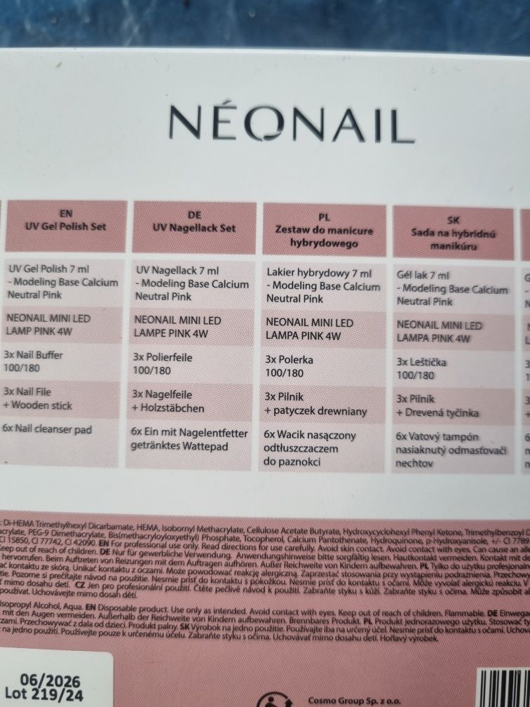 Mini set neonail nowy