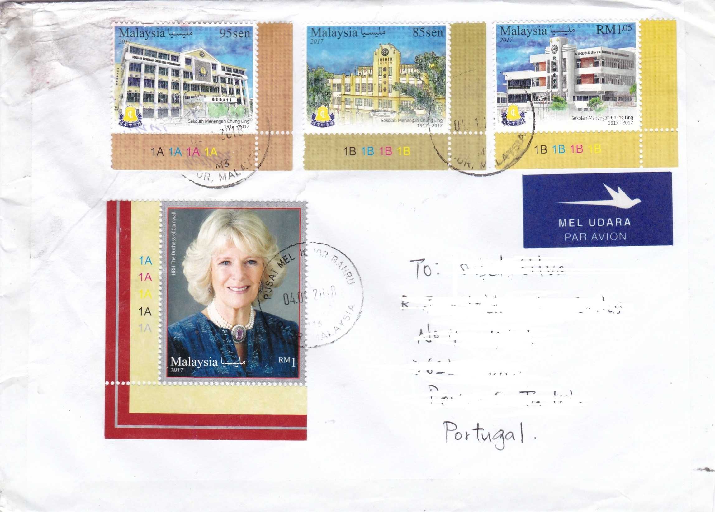 Envelopes selados da Ásia - vários preços