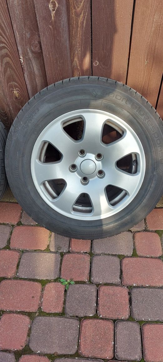 Alu felgi Audi z oponami 15"/112×5 Dunlop