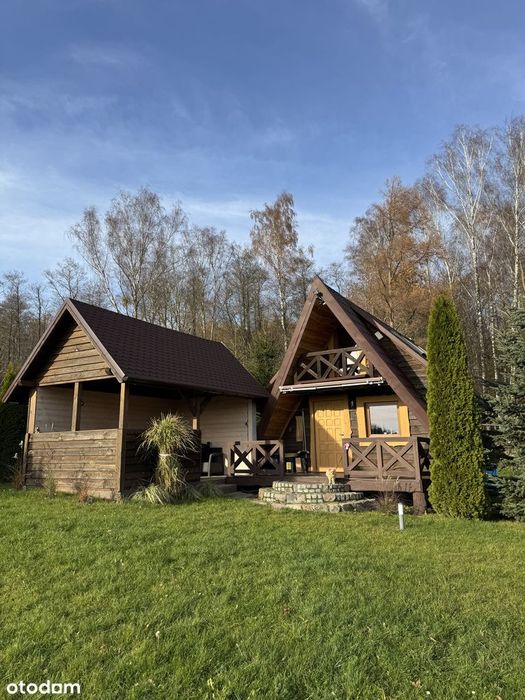 Domek nad jeziorem działka 1000m2 na Mazurach