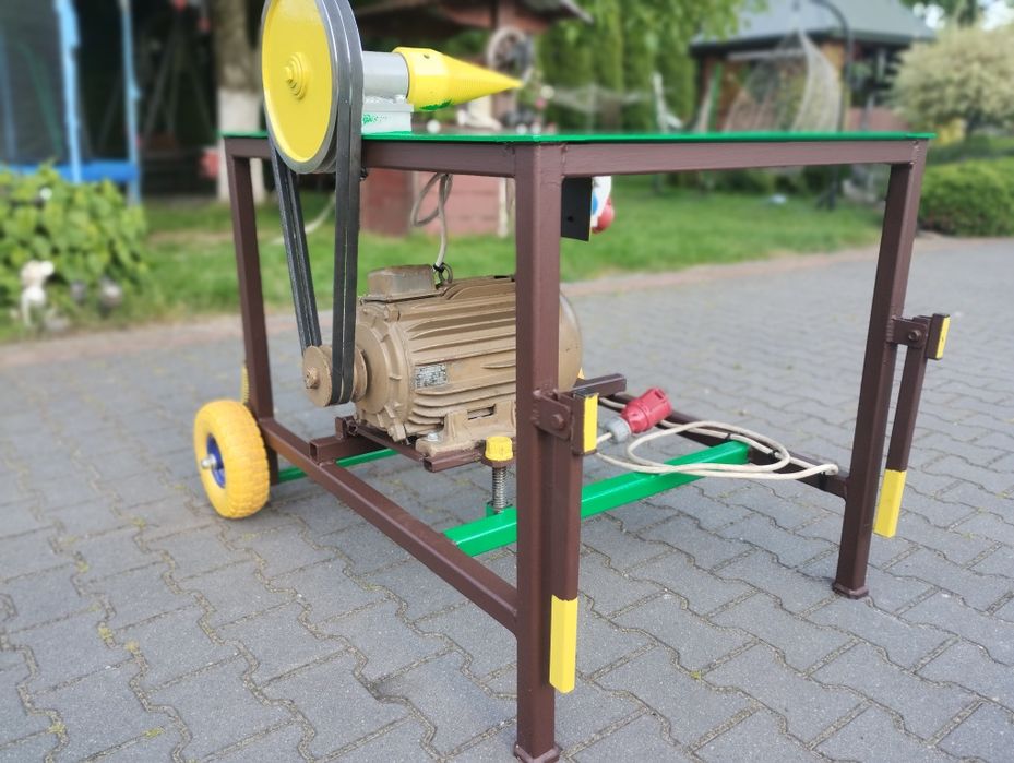 Łupiarka świdrowa solidna duża silnik nowy 7 5 kw