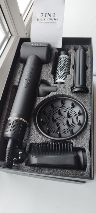 NEW!!!Елегантний Фен 7 в 1 Преміум класу(Білий і чорний Колір)