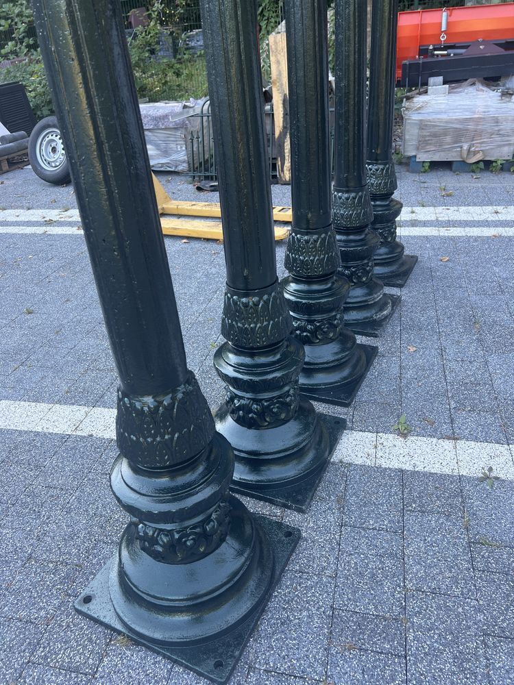 Lampa ogrodowa lampa parkowa stara nowa aluminium 90kg latarnia 204cm