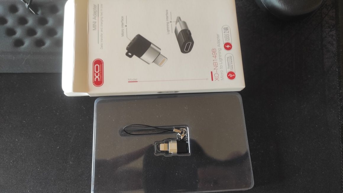 Przejściówka adapter z micro USB na lightning