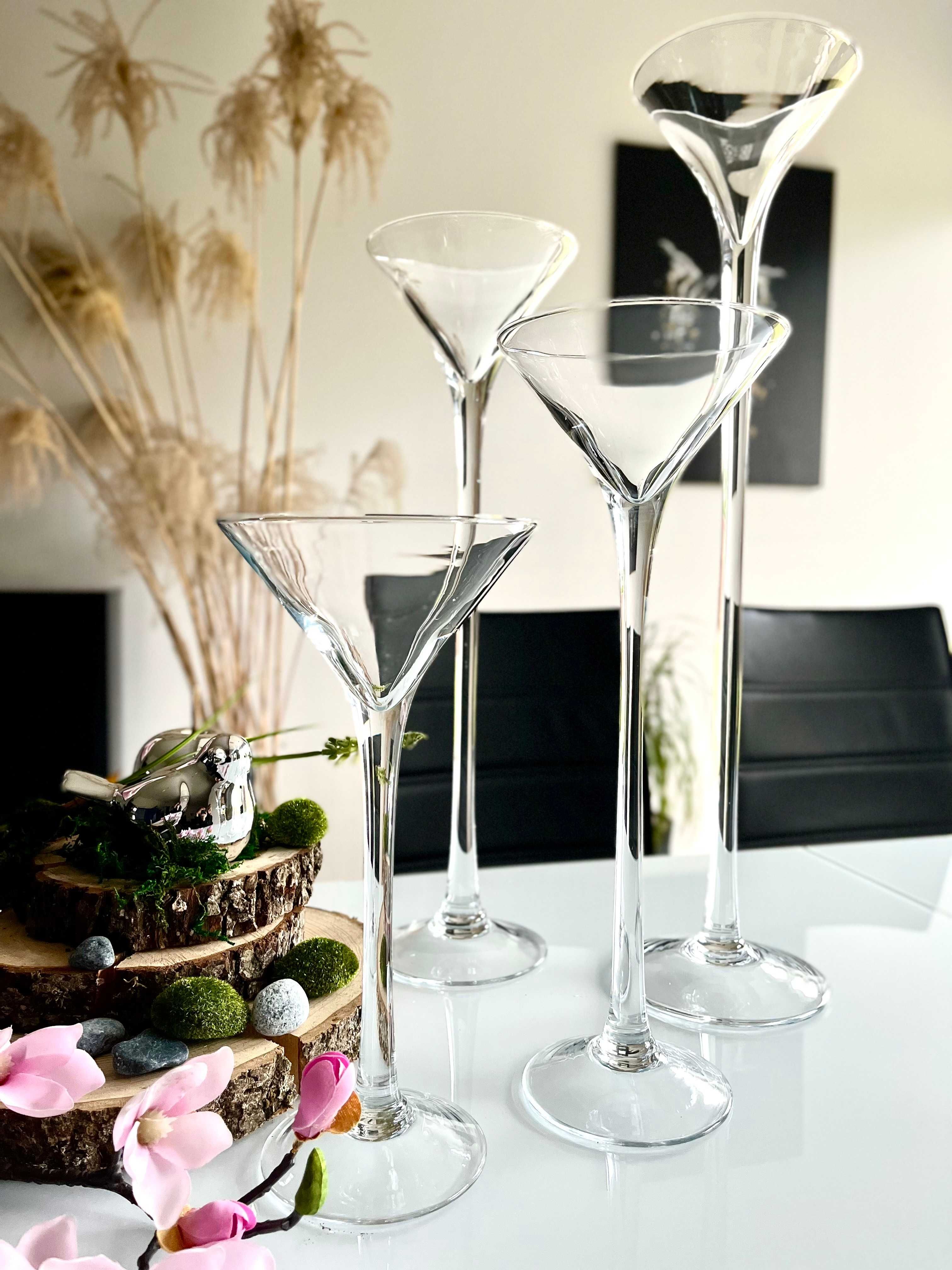 wazon szklany martini kielich świecznik
