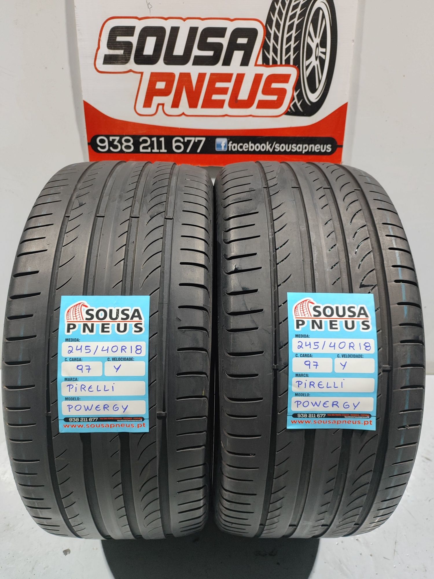 2 pneus semi novos 245-40R18 Pirelli - Oferta dos Portes