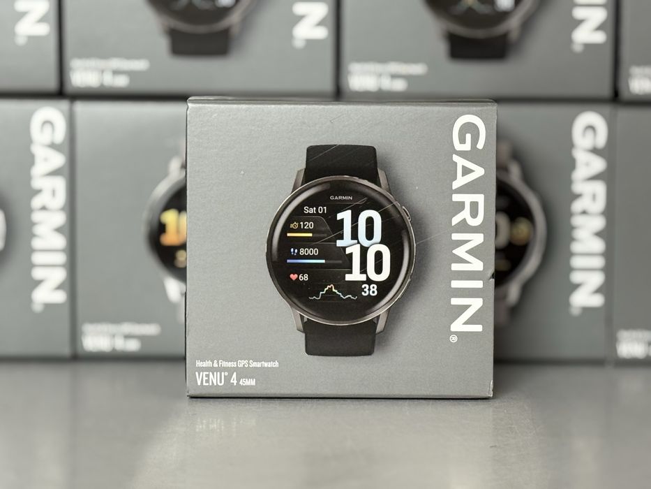 Годинник Garmin Venu 4 45 mm Slate with Black SB (010-03014-00)