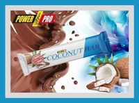 Батончики Power Pro Coconut Bar Sugar Free 50 грамм 20 шт уп (кокос)
