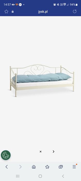 Łóżko 90×200 + materac + stelaż