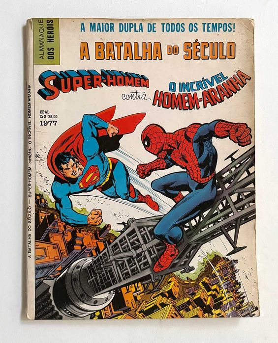Ebal_ ALMANAQUE DOS HERÓIS - Super-Homem contra Homem-Aranha. Anos 70.