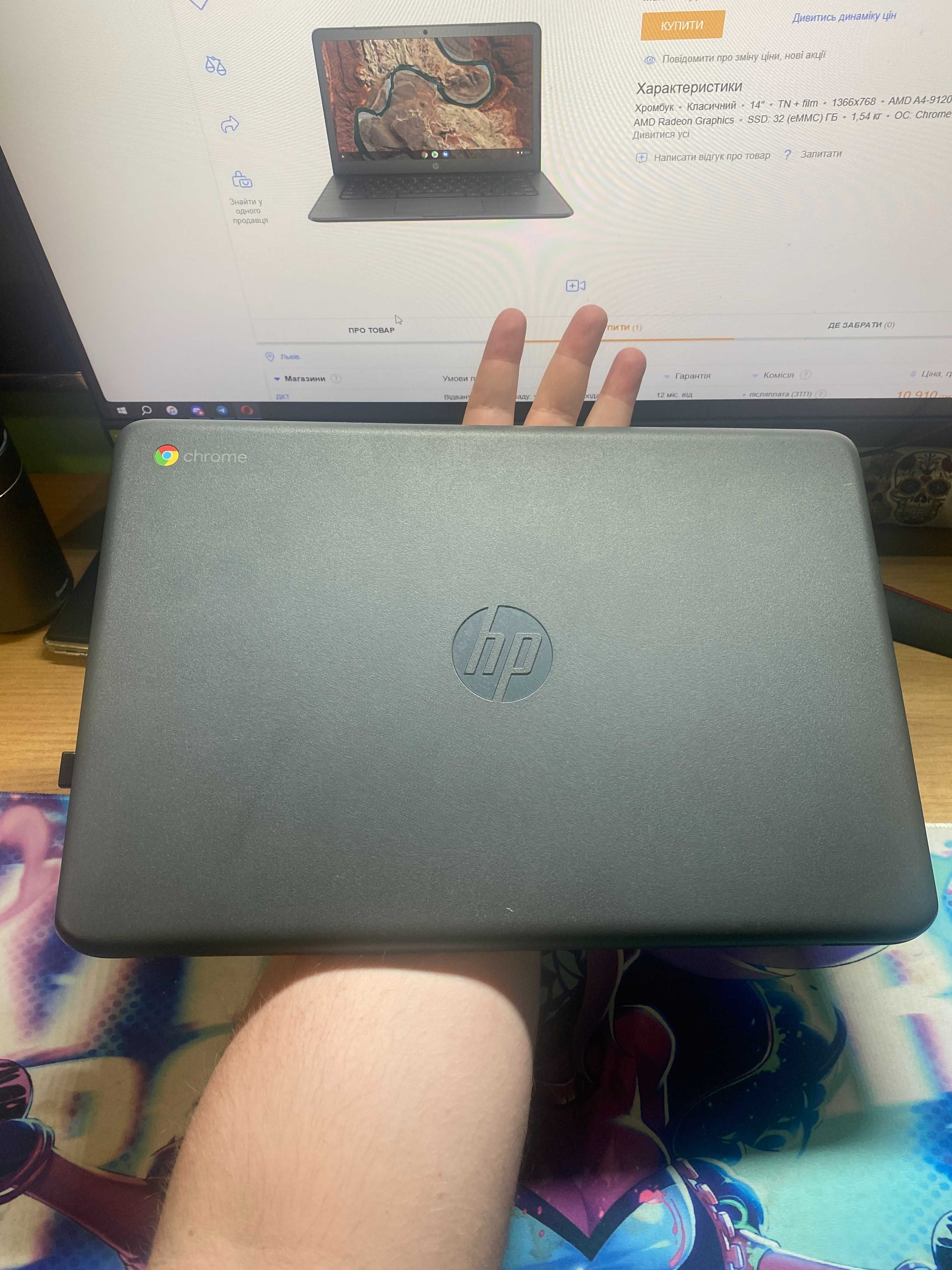 Хромбук HP Chromebook 14-db0023dx (No Box)