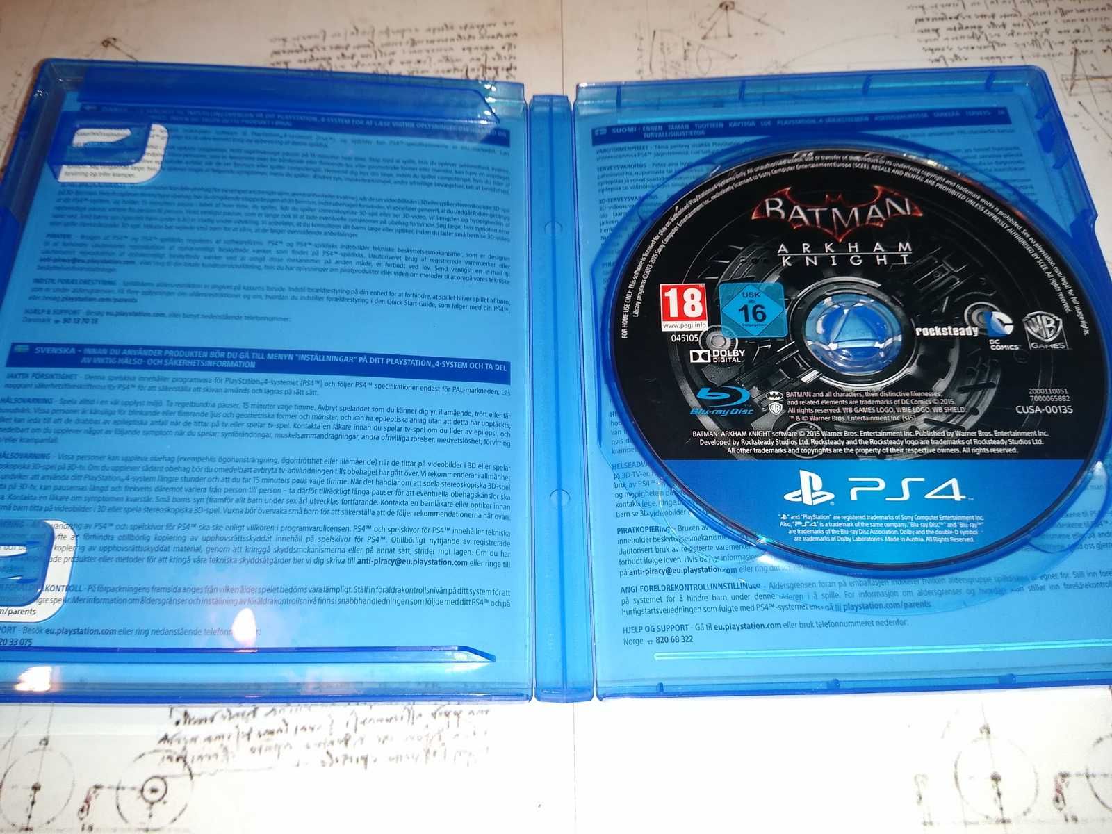 Batman Arkham Knight Ps4 polska wersja bez rys