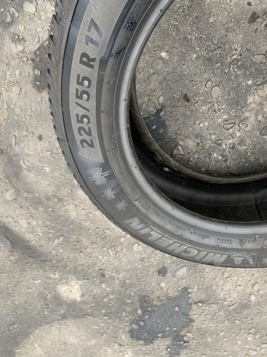 Шини 225/55 R17  пара Michelin 2023p зима 7,6мм