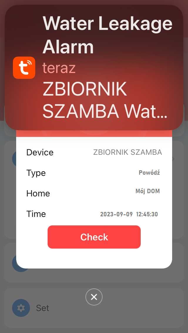 Solarny Czujnik poziomu - napełnienia szamba, cieczy WiFi