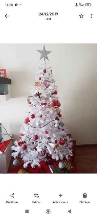 Arvore de Natal Branca 1,8 m
