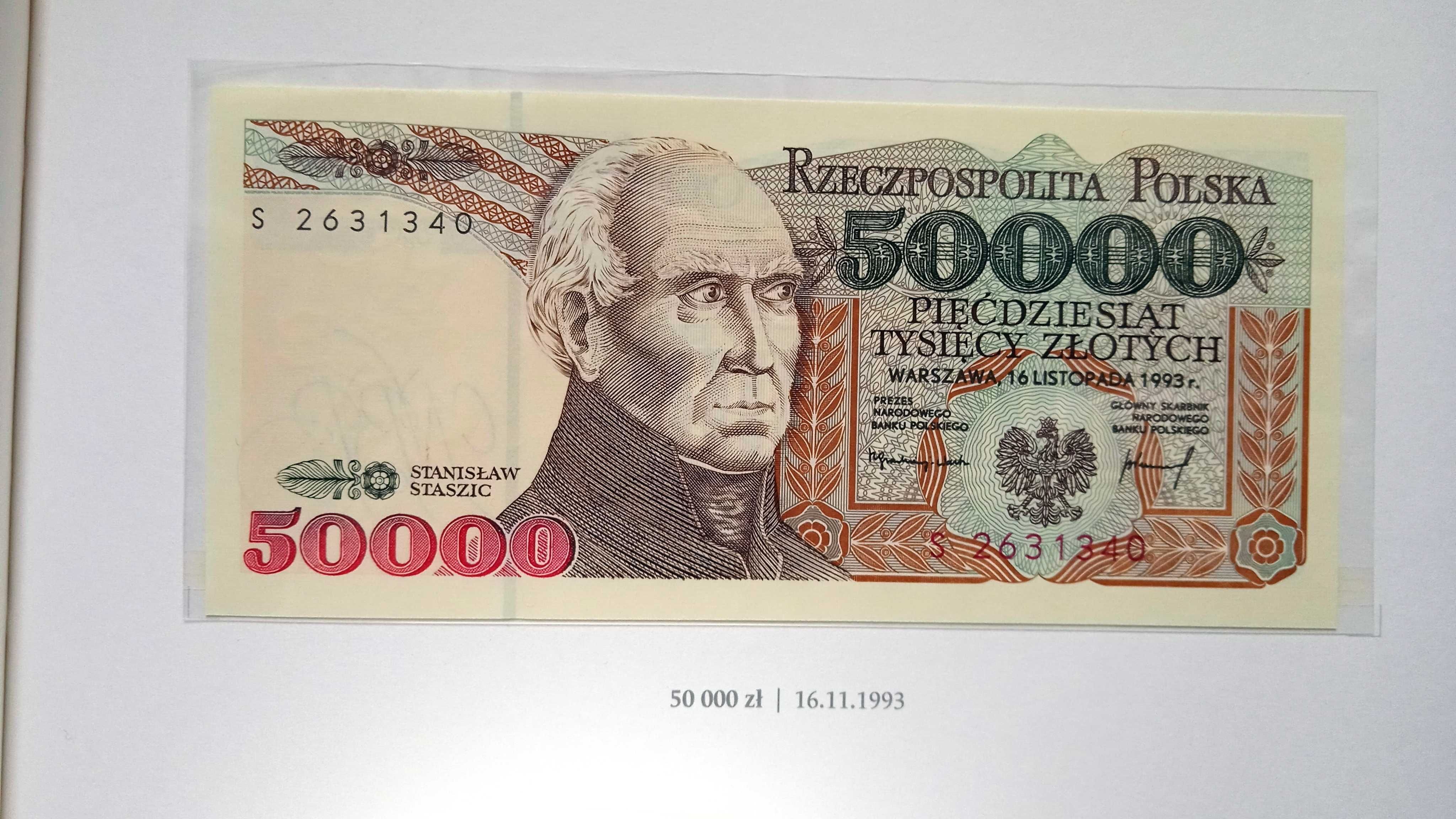 Banknot PRL 50000 zł 1993  S  st.1 UNC