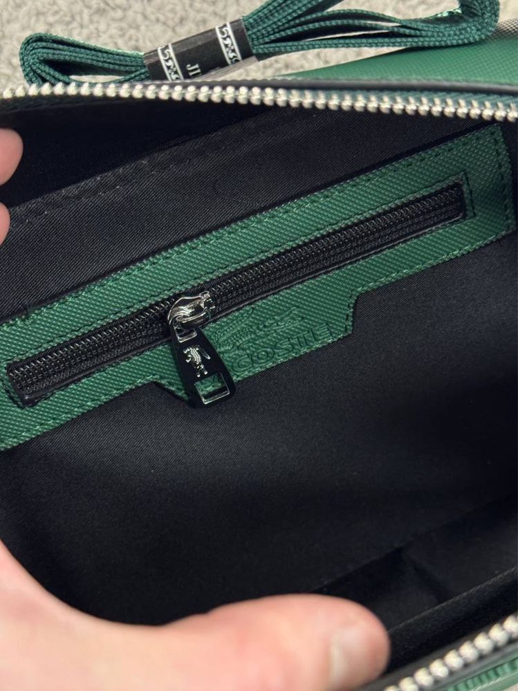 Сумка Lacoste / чорна синя зелена
