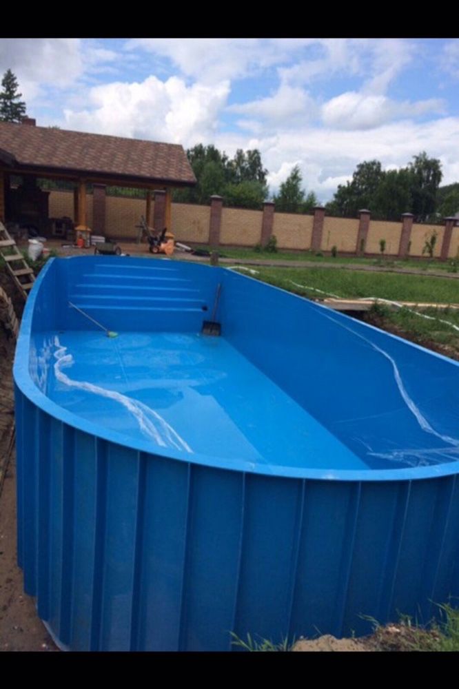 Пластиковый бассейн, басейн із пластику. Купіль для бані.