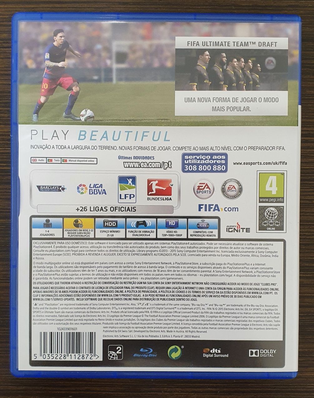 Jogo Ps4 Fifa 16