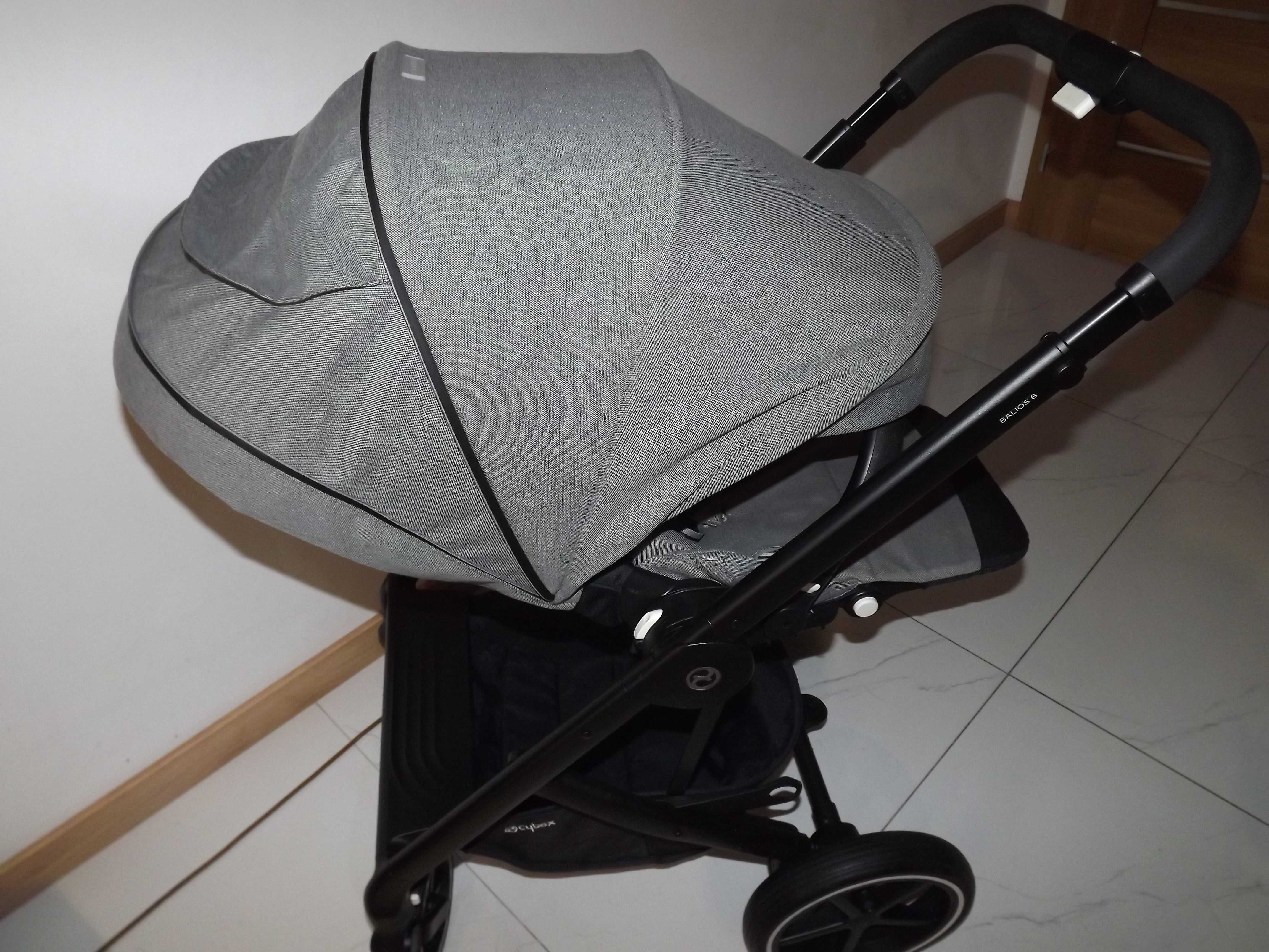 Cybex balios s lux 3w1 Soho grey + Baza do auta isofix