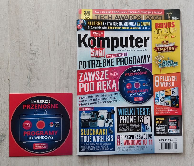 Komputer Świat 12/2021 (463) listopad 2021 + płyta DVD