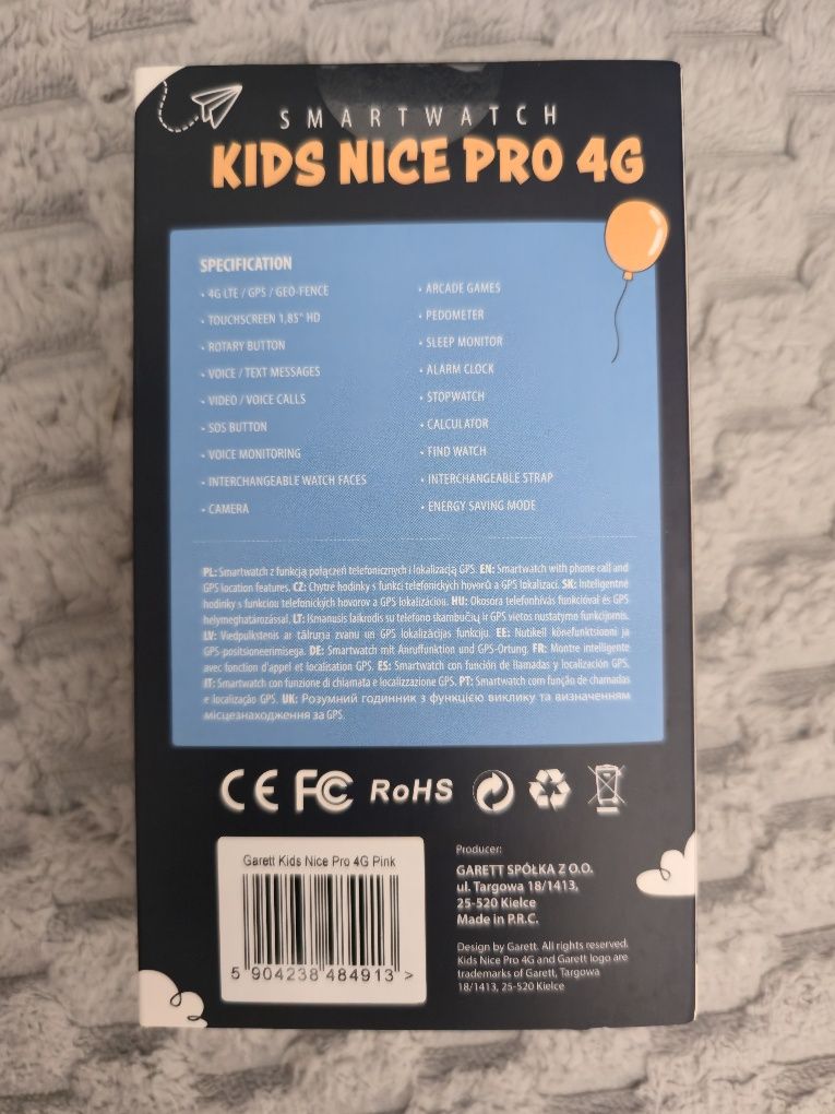 Smartwatch Garett Kids Nice Pro 4G Nowy