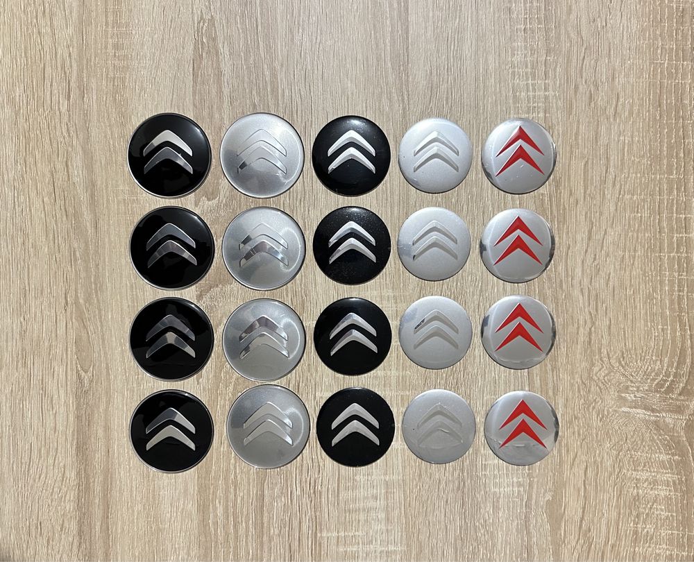 Conjunto 4 Centros Jantes Citroen DS 56mm 60mm 65mm 68mm