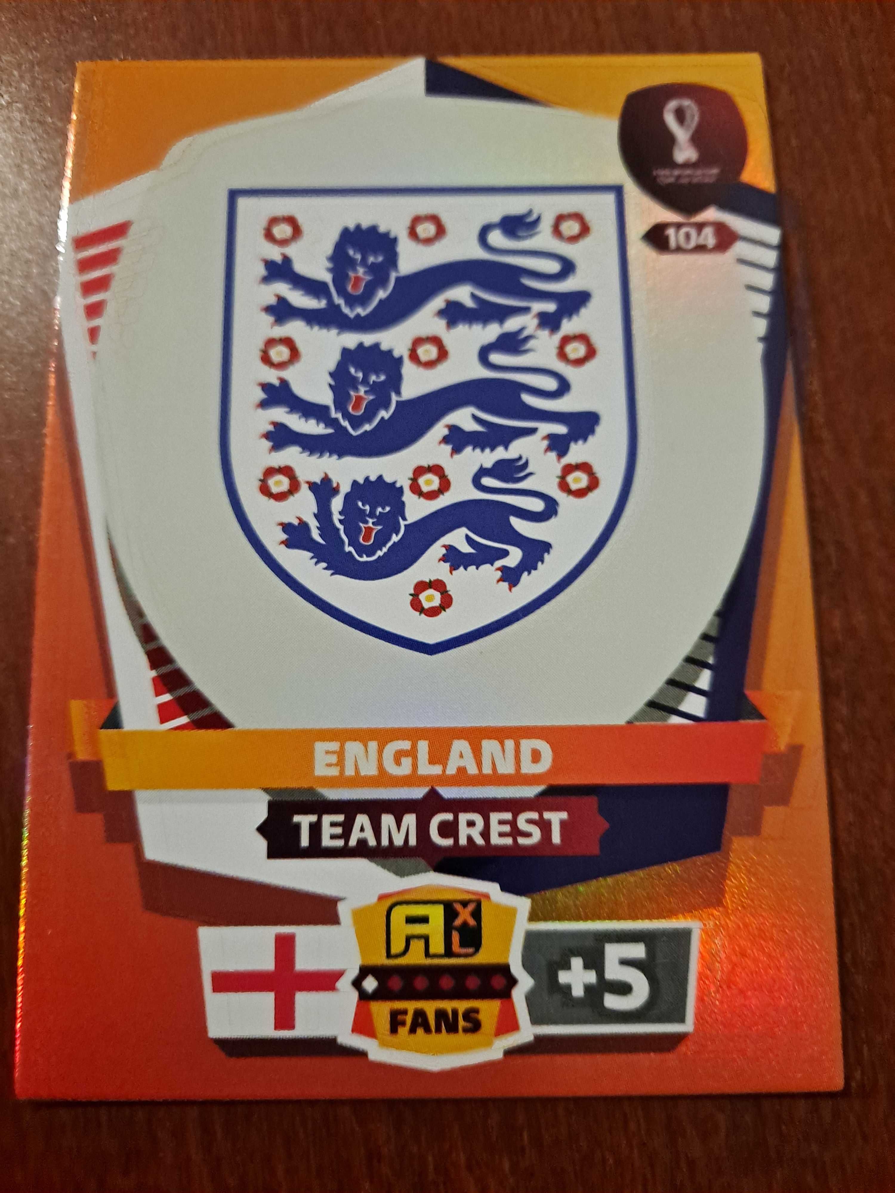 Panini FIFA World Cup Qatar 2022.Team Crest.England 104