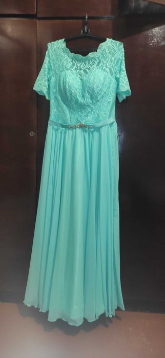 Бірюзова сукня 48 р.