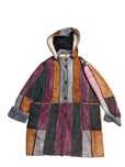 Original Shearling Patchwork Multicolor Jacket Sheepskin Kurtka