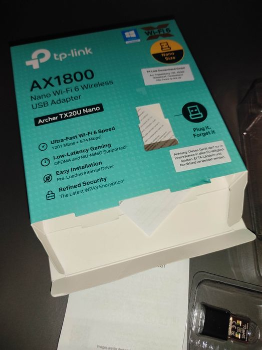 AX1800 Nano Wi-Fi 6 Wireless USB Adapter karta sieciowa
