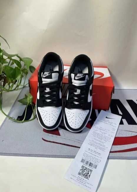 nike dunk biack low whute panda 43