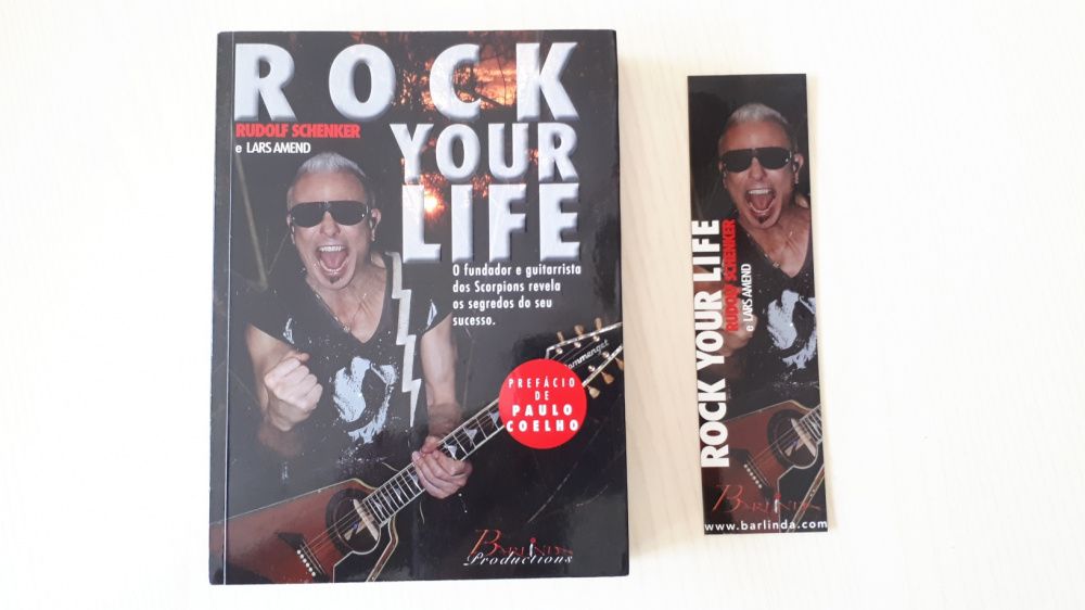 Livro Rock Your Life de Rudolf Schenker Autografado