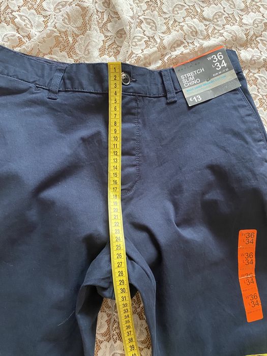 Сині брюки чіноси Denim co, M-L.