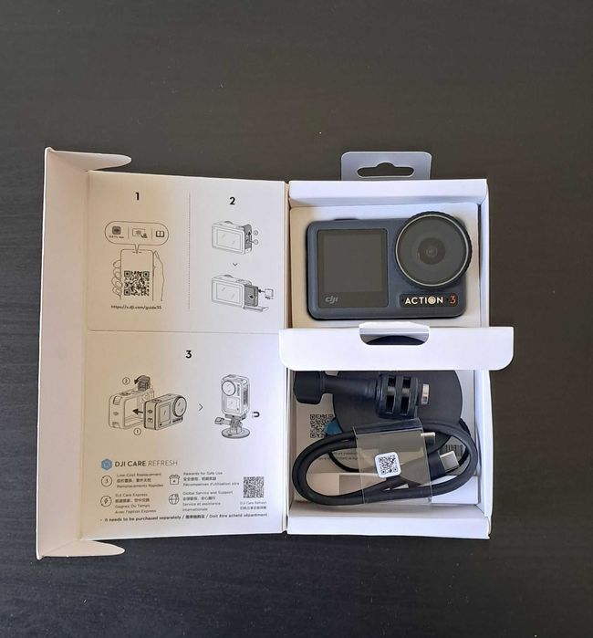 Kamera DJI Osmo 3 Action + selfie stick z pilotem DJI