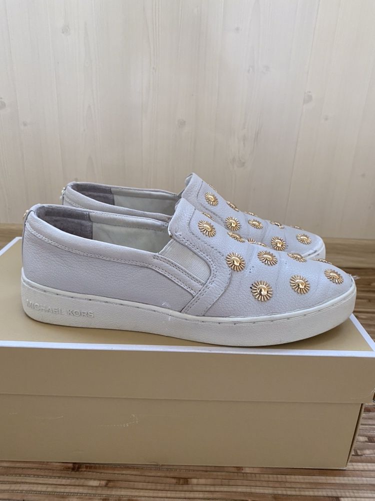 Слипоны кожаные Michael Kors р. 38