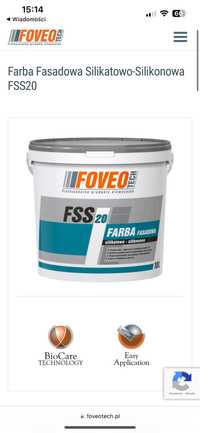 Farba fasadowa Foveo silikatowo-silikonowa FSS20
