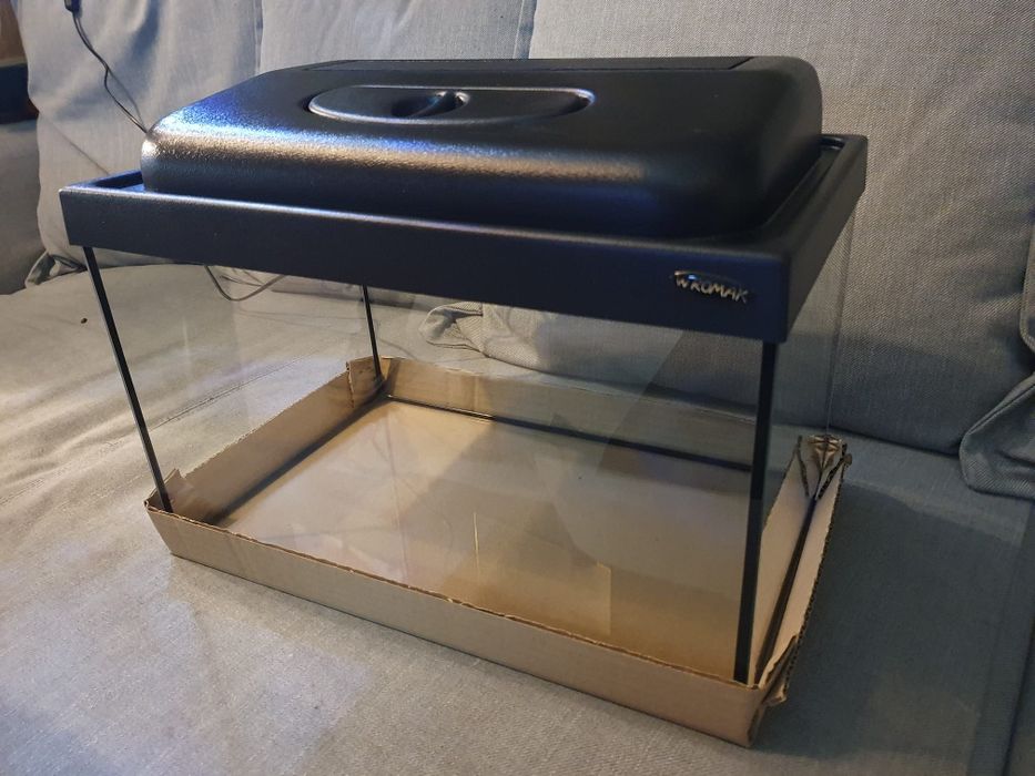Akwarium Wromak 25L 40x25x25 z Pokrywą i Oświetleniem Zestaw NOWY