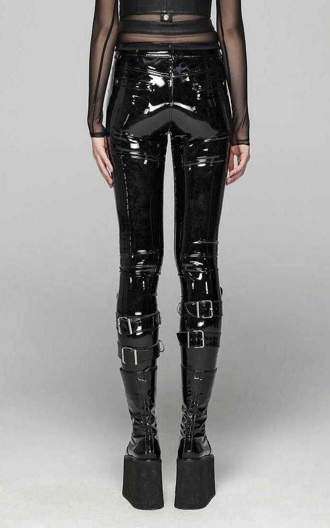 Spodnie PUNK RAVE lateksowe pvc goth killstar alternative