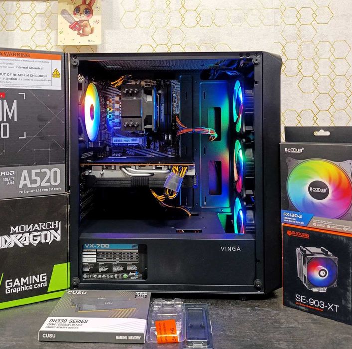 Ігровий ПК Ryzen 5 5600 RX 5700 XT 8GB 6|12 ядер 32 DDR4 M.2 512 AM4